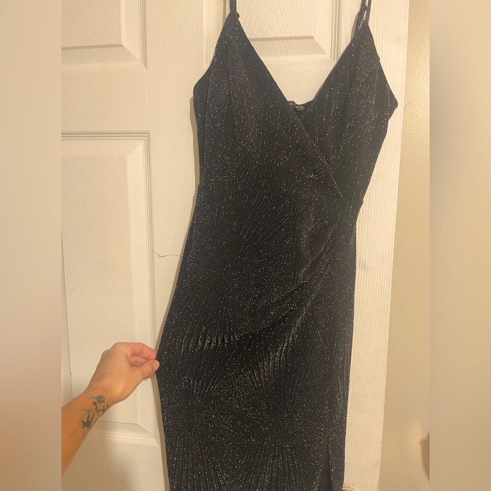 Black sparkly cocktail dress